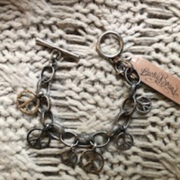 *HOST PICK* Lucky Brand Peace Sign Bracelet *NEW* - Picture 3 of 5
